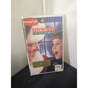 Miracle On 34th Street VHS Tape 1994- Sealed Christmas Movie Vintage 555